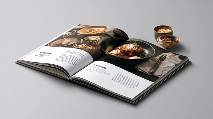 create an attractive cookbook with custom design