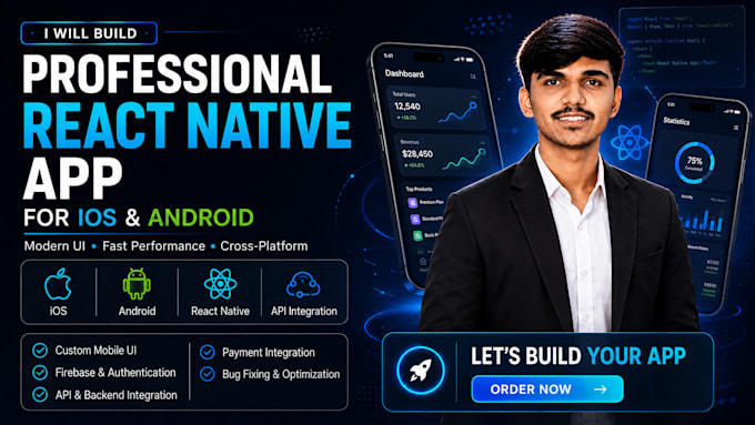 build a custom react native mobile app