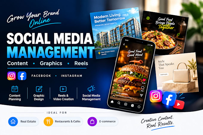 manage your social media, create posts and reels