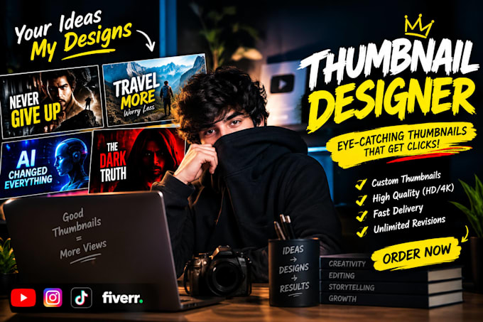 make a professional thumnail design