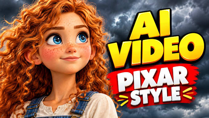 create 3d pixar style ai animation video and 3d ai animation