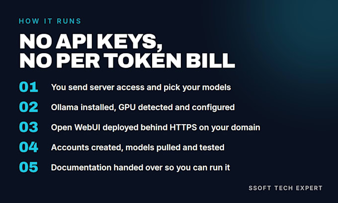 install ollama and open webui on self hosted vps as a private ai secure server