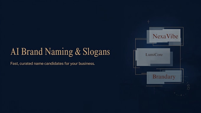 come up with catchy brand names and slogans using ai