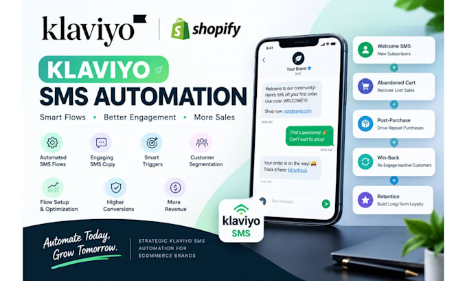 build klaviyo SMS automation flows for your ecommerce store