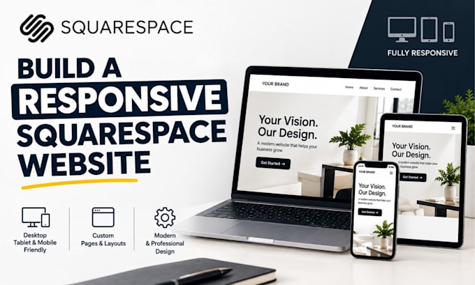 build a responsive squarespace website