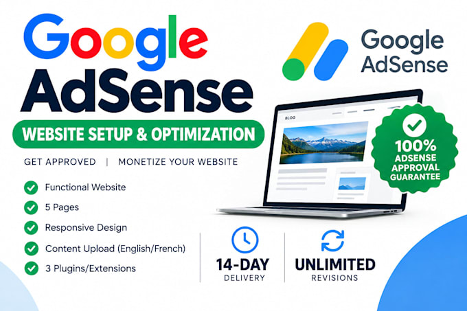 provide google adsense approval guarantee service