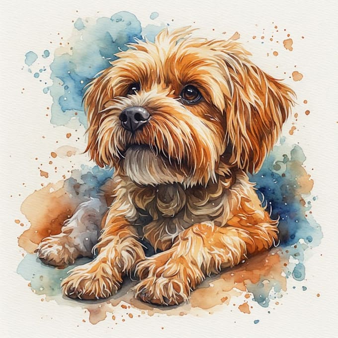 draw your pet in watercolor