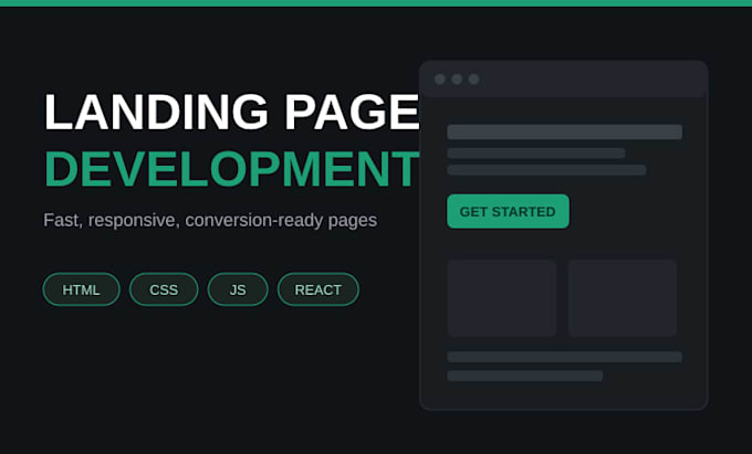 build a fast, responsive landing page