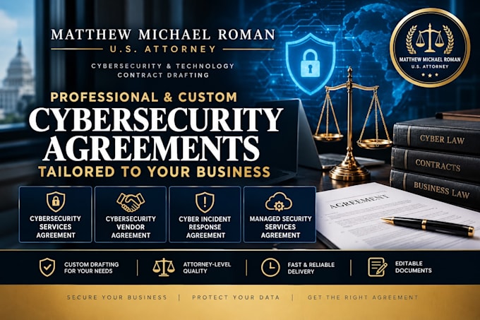 draft a legal contract for hiring a cybersecurity vendor