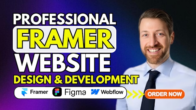 do responsive framer website, framer landing page and custom framer web design