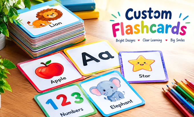 create educational flashcards for kids and learning