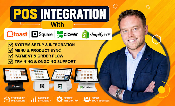integrate toast, square, clover and shopify pos systems