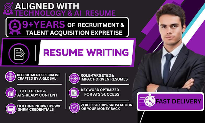 write an ats proof technology and ai resume