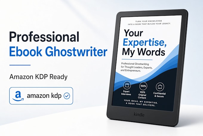 ghostwrite a powerful, engaging non fiction ebook ready for amazon KDP