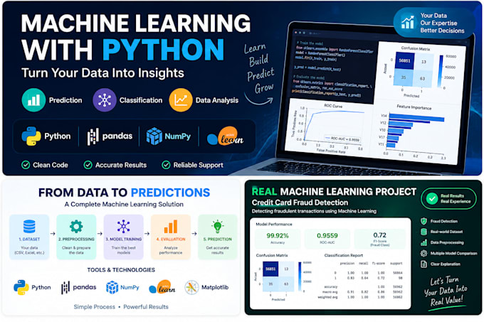 build machine learning models in python for prediction and classification
