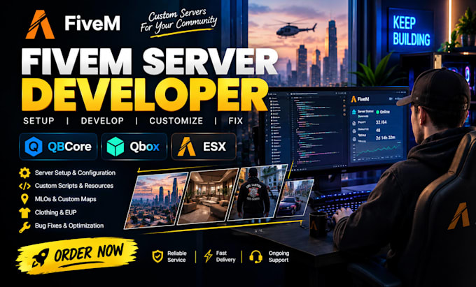 develop, optimize, or adapt custom fivem scripts for your server lua pro