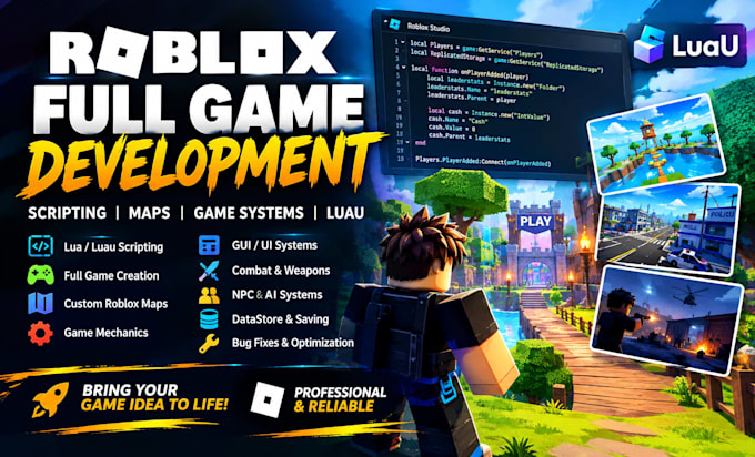 script full roblox game, lua script, full roblox game creation, roblox map, luau