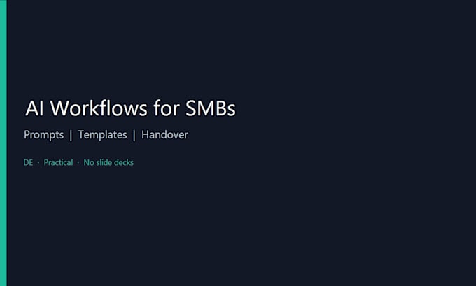 set up ai workflows for your small business