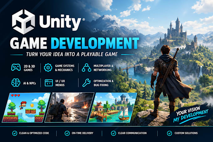 develop custom unity game for you
