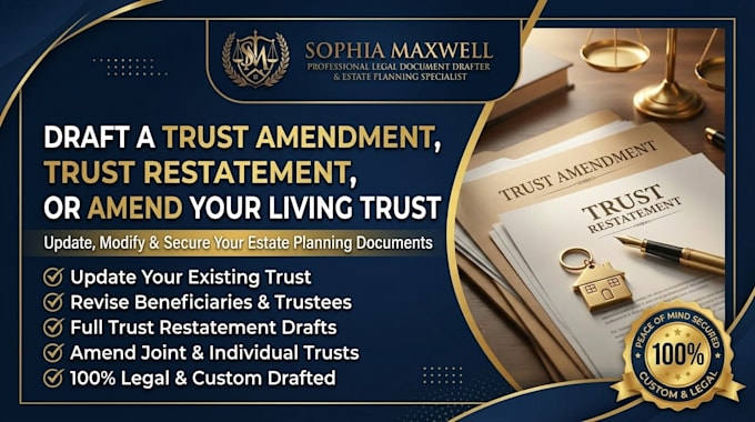 draft a trust amendment trust restatement