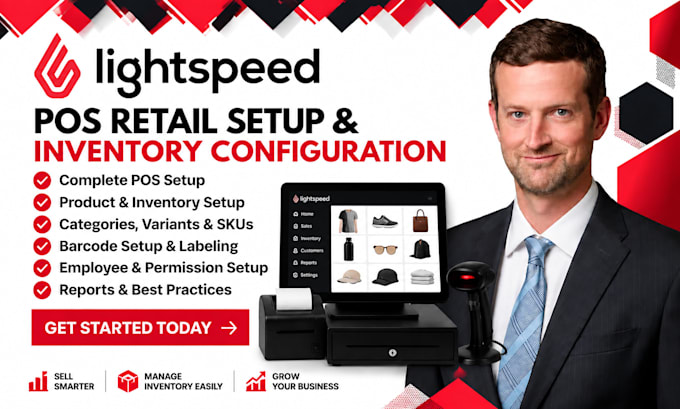 set up lightspeed pos retail and inventory system