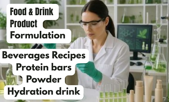 formulate food product, protein bars, powder, hydration drink