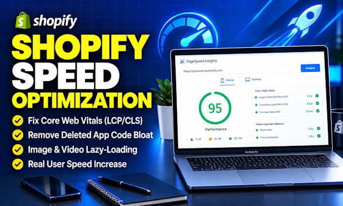 do shopify speed optimization and fix core web vitals cls and lcp