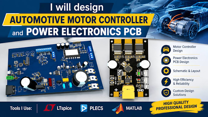 design automotive motor controller and power electronics pcb
