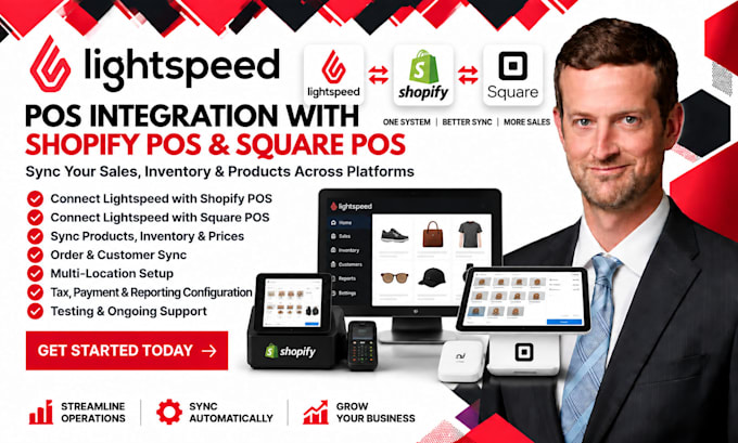 integrate lightspeed pos with shopify and square pos