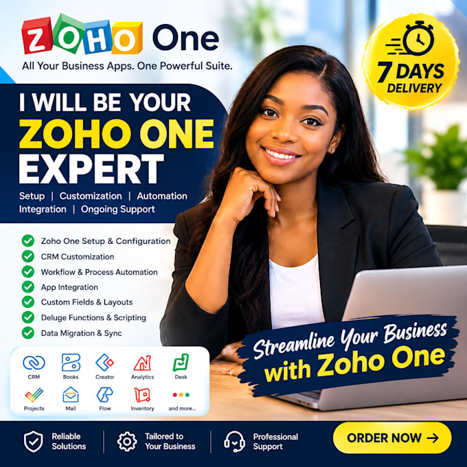 be your zoho one expert for setup, automation and customization