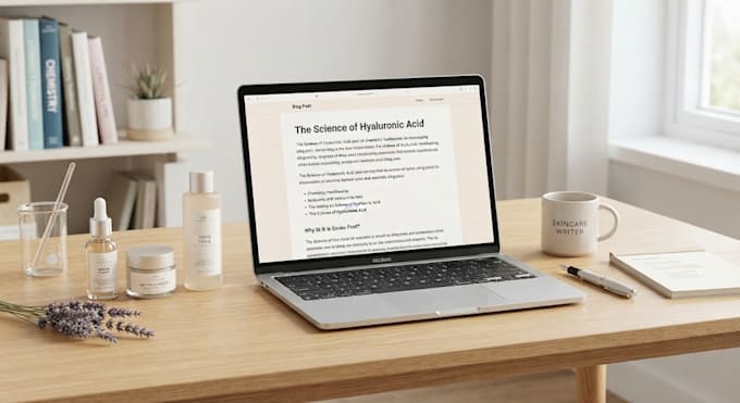 write professional skincare and cosmetic articles