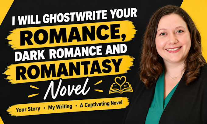 ghostwrite your romance, dark romance and romantasy novel