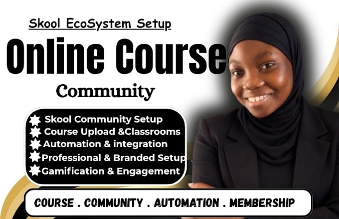 do skool ecosystem setup for your online course and community