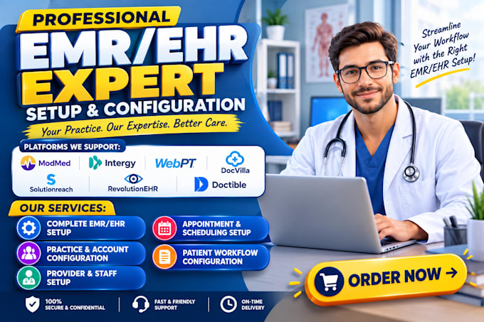 setup modmed intergy webpt docvilla solutionreach revolution doctible emr ehr