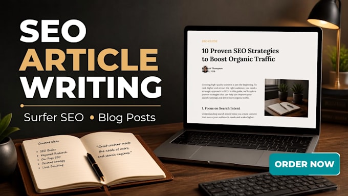 write articles and blog posts optimized with surfer SEO