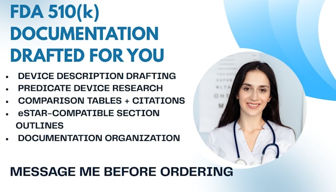 draft your fda 510k device description and predicate research