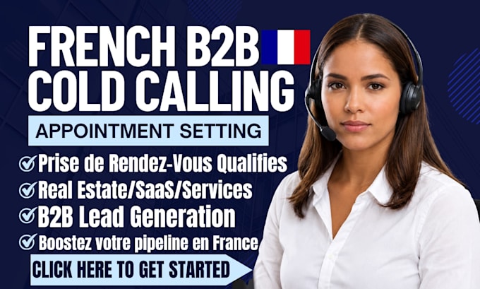 french b2b cold calling démarchage téléphonique, b2b appointment setting