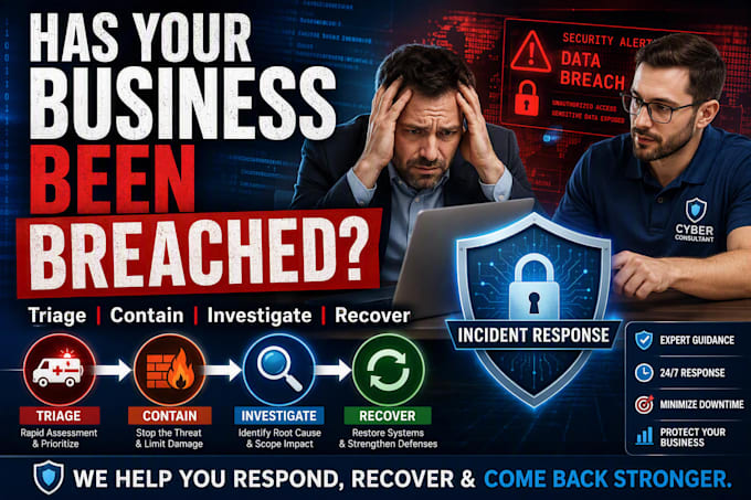 respond to your hack, compromise, cyber security incident or data breach