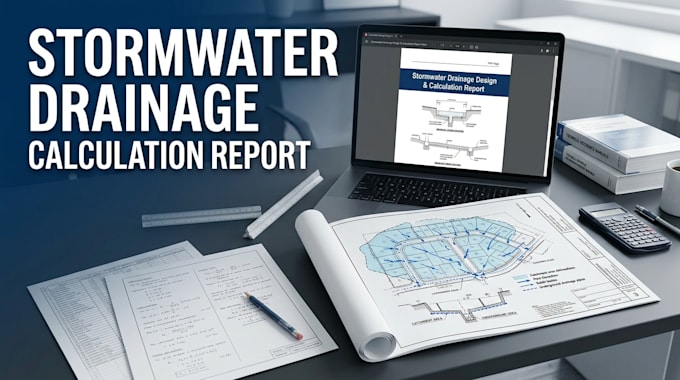 prepare a stormwater drainage calculation report and design