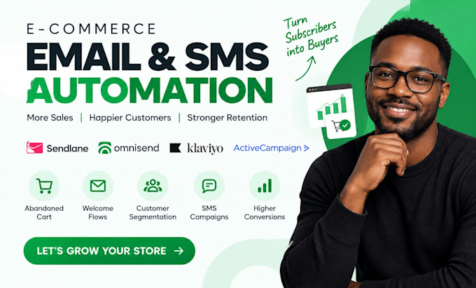 do sendlane omnisend ecommerce activecampaign logic klaviyo email sms automation