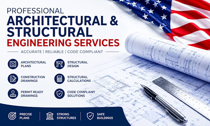 create florida, texas, architectural structural plans and engineering drawings