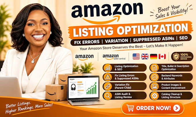 optimize amazon product listing variation fix errors suppressed asins audit SEO