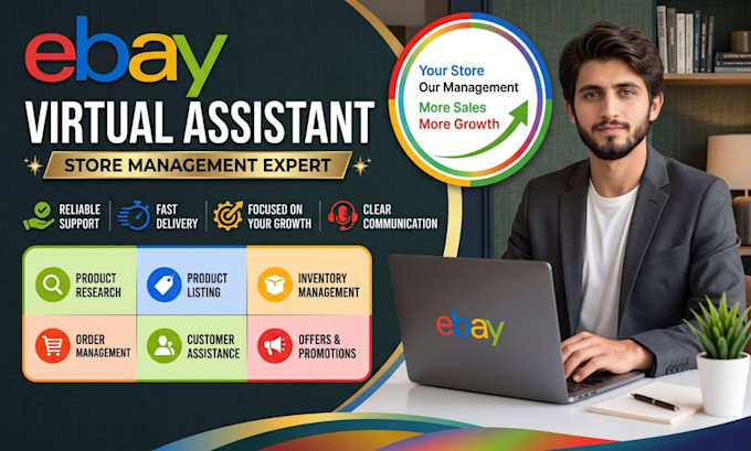 be your ebay virtual assistant and store manager