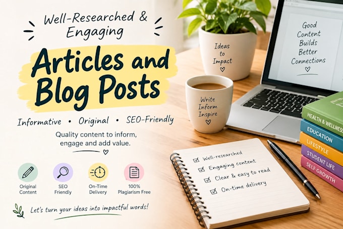 write engaging articles and blog posts