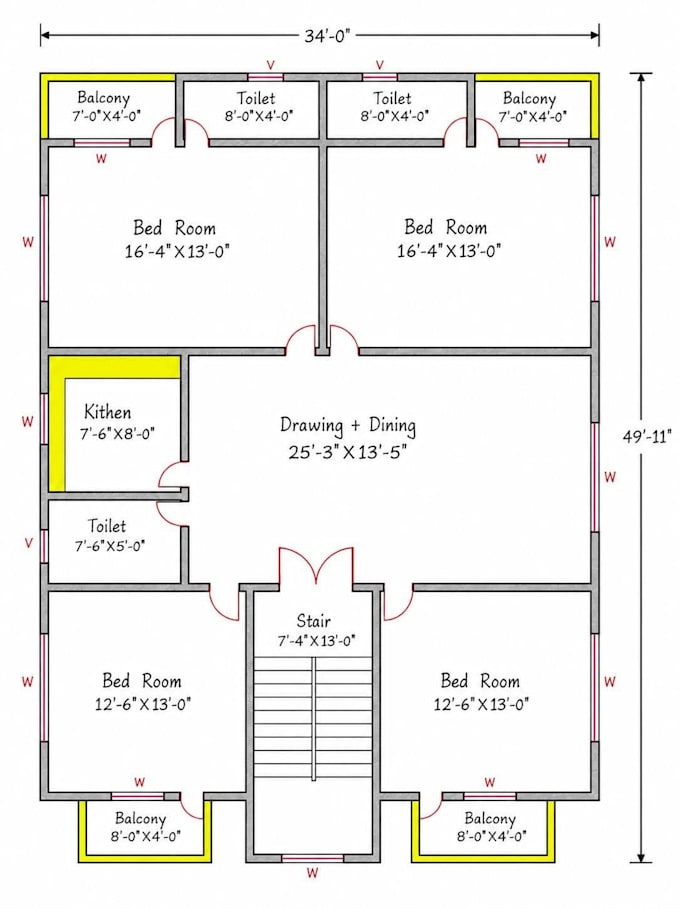 do 2d floor plan design with furniture layout