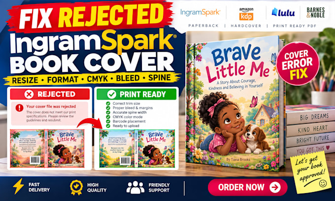 fix, resize, format rejected book cover for amazon, ingramspark and cmyk errors