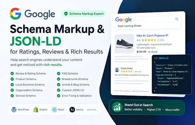 set up structured data schema markup json ld code for localbusiness and person