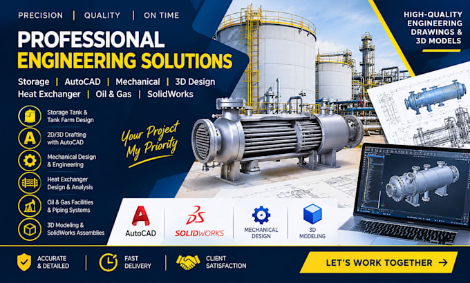 do mechanical, isometric, oil and gas, technical drawings, solidworks