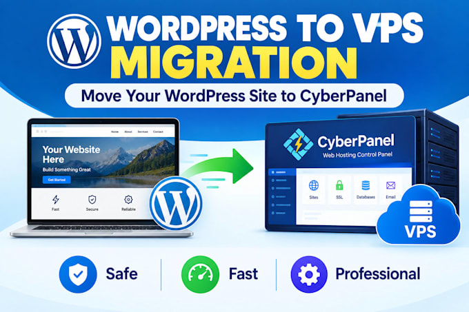 migrate your wordpress website to vps cyberpanel