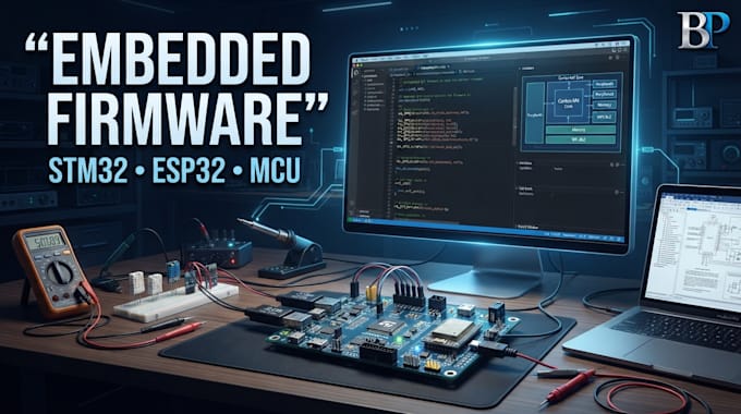 develop embedded firmware for stm32 esp32 and microcontroller projects
